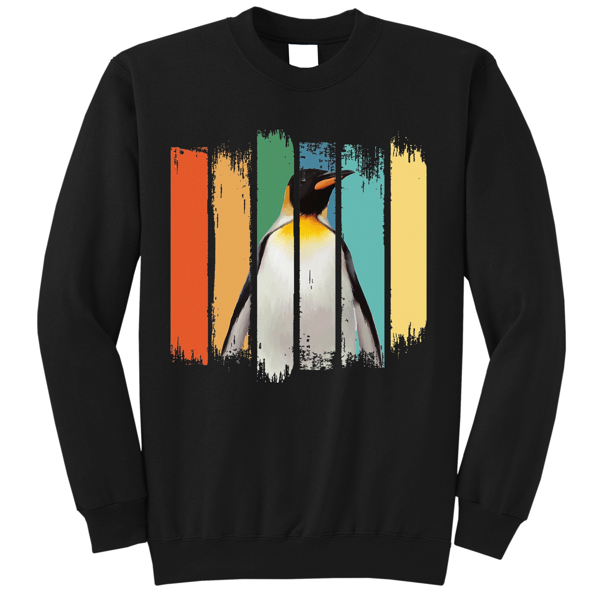 Retro Penguin Arctic Wildlife Nature Vintage Style Sweatshirt