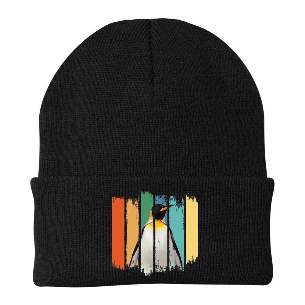 Retro Penguin Arctic Wildlife Nature Vintage Style Beanie