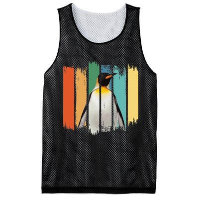 Retro Penguin Arctic Wildlife Nature Vintage Style Mesh Reversible Basketball Jersey Tank