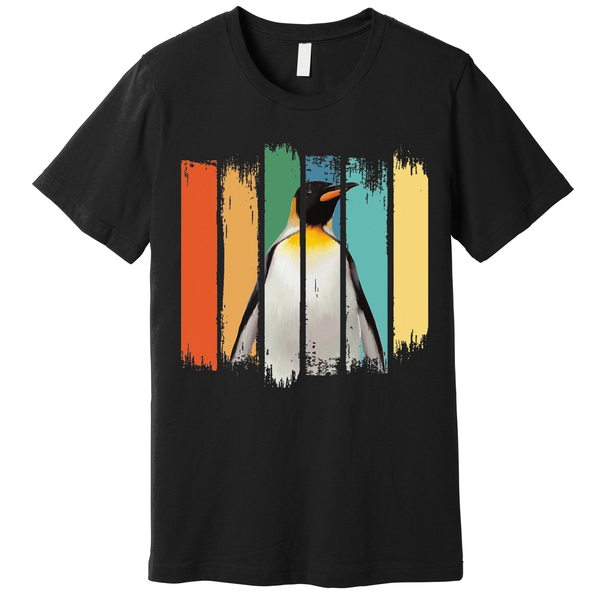 Retro Penguin Arctic Wildlife Nature Vintage Style Premium T-Shirt