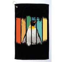 Retro Penguin Arctic Wildlife Nature Vintage Style Golf Towel