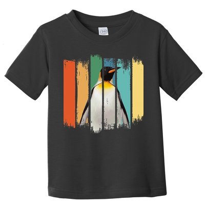 Retro Penguin Arctic Wildlife Nature Vintage Style Toddler T-Shirt