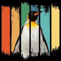 Retro Penguin Arctic Wildlife Nature Vintage Style Visor