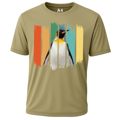 Retro Penguin Arctic Wildlife Nature Vintage Style Cooling Performance Crew T-Shirt