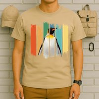 Retro Penguin Arctic Wildlife Nature Vintage Style T-Shirt