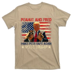 Retro Peanut And Fred Make Pets Safe Again Vote Trump 2024 T-Shirt