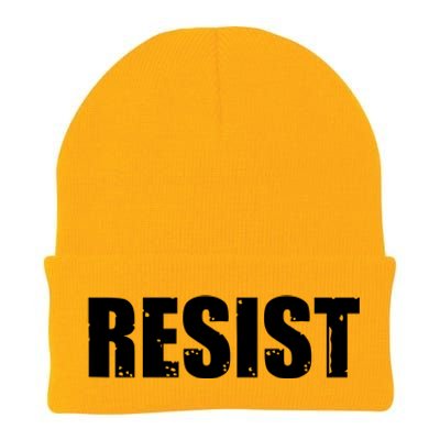 Resist Political Anti Authority Protest Rebel Rally March Knit Cap Winter Beanie