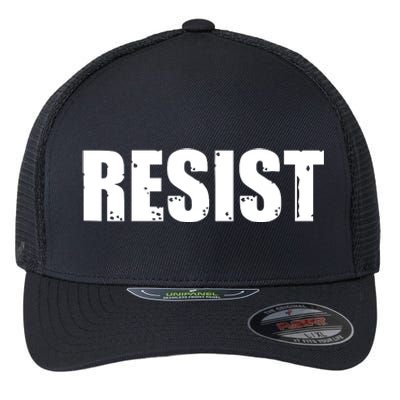 Resist Political Anti Authority Protest Rebel Rally March Flexfit Unipanel Trucker Cap