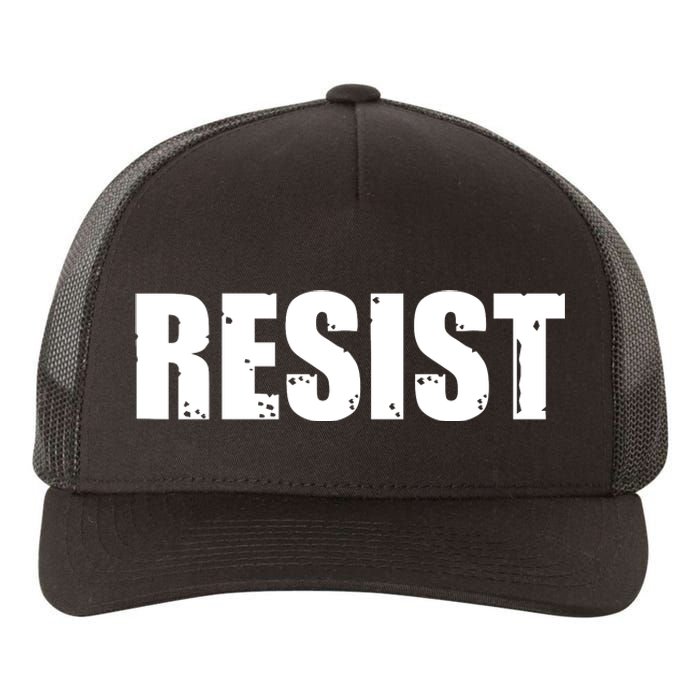 Resist Political Anti Authority Protest Rebel Rally March Yupoong Adult 5-Panel Trucker Hat