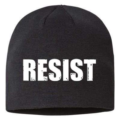 Resist Political Anti Authority Protest Rebel Rally March Sustainable Beanie