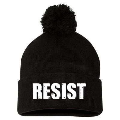 Resist Political Anti Authority Protest Rebel Rally March Pom Pom 12in Knit Beanie