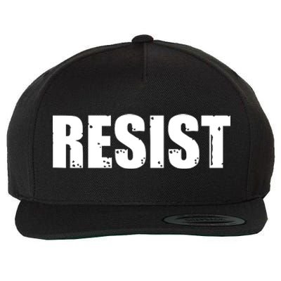 Resist Political Anti Authority Protest Rebel Rally March Wool Snapback Cap