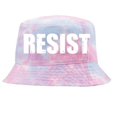 Resist Political Anti Authority Protest Rebel Rally March Tie-Dyed Bucket Hat