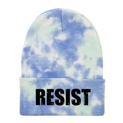 Resist Political Anti Authority Protest Rebel Rally March Tie Dye 12in Knit Beanie