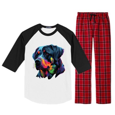 Rottweiler Pop Art Design Funny Rottweiler Raglan Sleeve Pajama Set