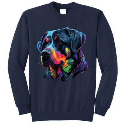 Rottweiler Pop Art Design Funny Rottweiler Tall Sweatshirt