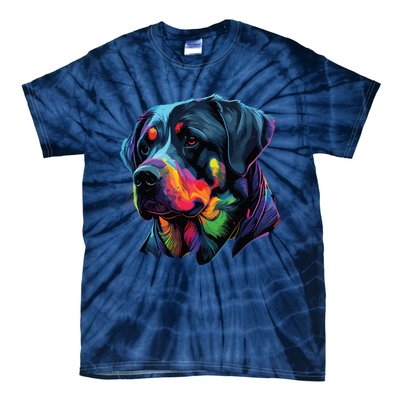 Rottweiler Pop Art Design Funny Rottweiler Tie-Dye T-Shirt