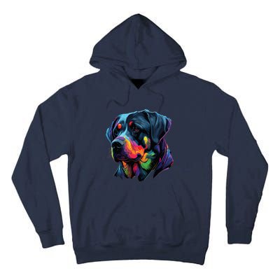 Rottweiler Pop Art Design Funny Rottweiler Tall Hoodie