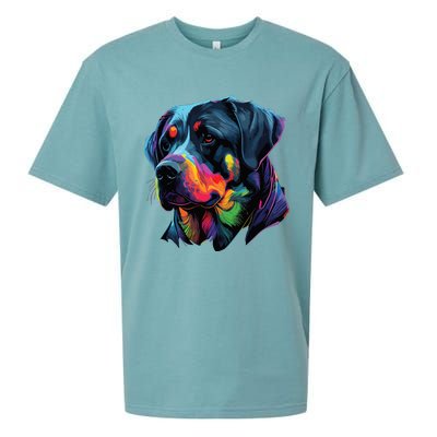 Rottweiler Pop Art Design Funny Rottweiler Sueded Cloud Jersey T-Shirt