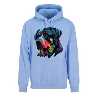 Rottweiler Pop Art Design Funny Rottweiler Unisex Surf Hoodie