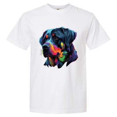 Rottweiler Pop Art Design Funny Rottweiler Garment-Dyed Heavyweight T-Shirt