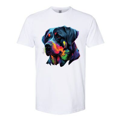 Rottweiler Pop Art Design Funny Rottweiler Softstyle® CVC T-Shirt