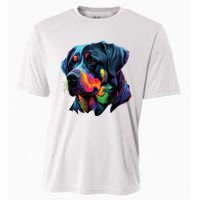 Rottweiler Pop Art Design Funny Rottweiler Cooling Performance Crew T-Shirt