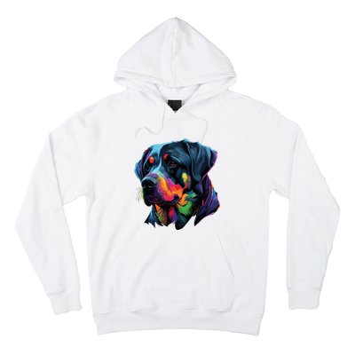 Rottweiler Pop Art Design Funny Rottweiler Hoodie