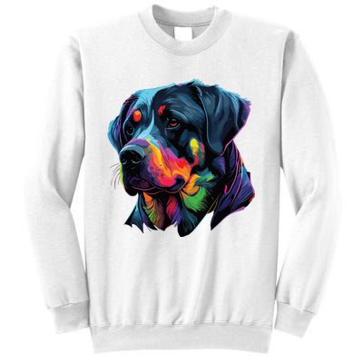 Rottweiler Pop Art Design Funny Rottweiler Sweatshirt