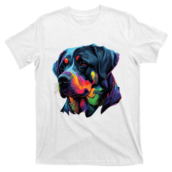 Rottweiler Pop Art Design Funny Rottweiler T-Shirt