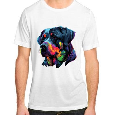 Rottweiler Pop Art Design Funny Rottweiler Adult ChromaSoft Performance T-Shirt