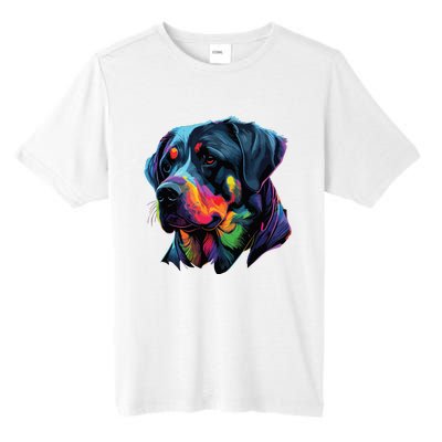 Rottweiler Pop Art Design Funny Rottweiler Tall Fusion ChromaSoft Performance T-Shirt