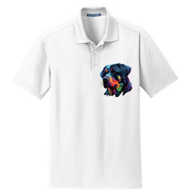 Rottweiler Pop Art Design Funny Rottweiler Dry Zone Grid Polo