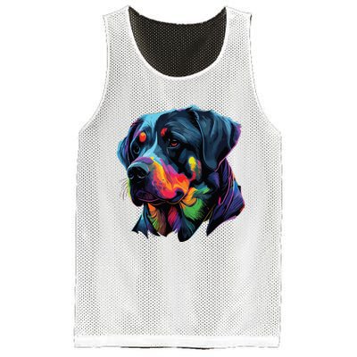 Rottweiler Pop Art Design Funny Rottweiler Mesh Reversible Basketball Jersey Tank