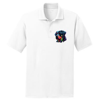 Rottweiler Pop Art Design Funny Rottweiler PosiCharge RacerMesh Polo