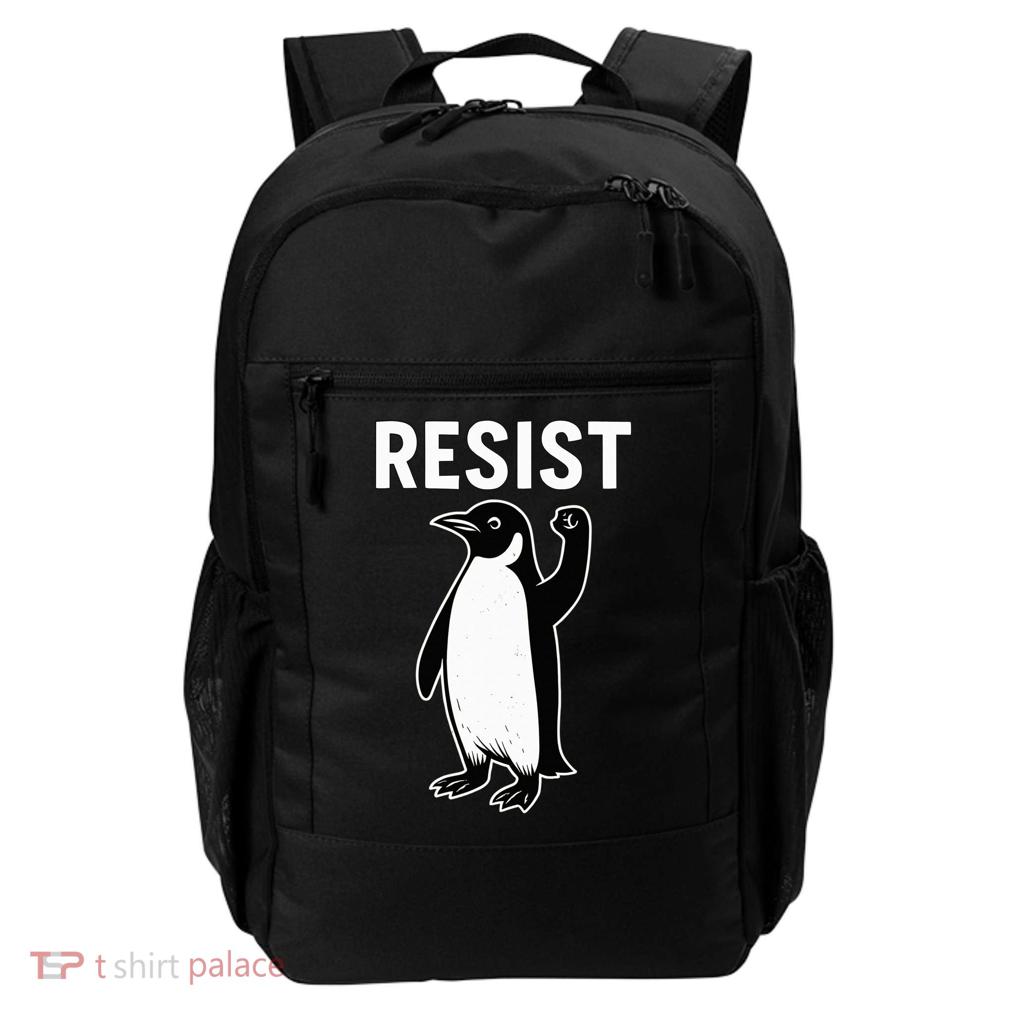 Resist Penguin Activism Penguins Resist Daily Commute Backpack