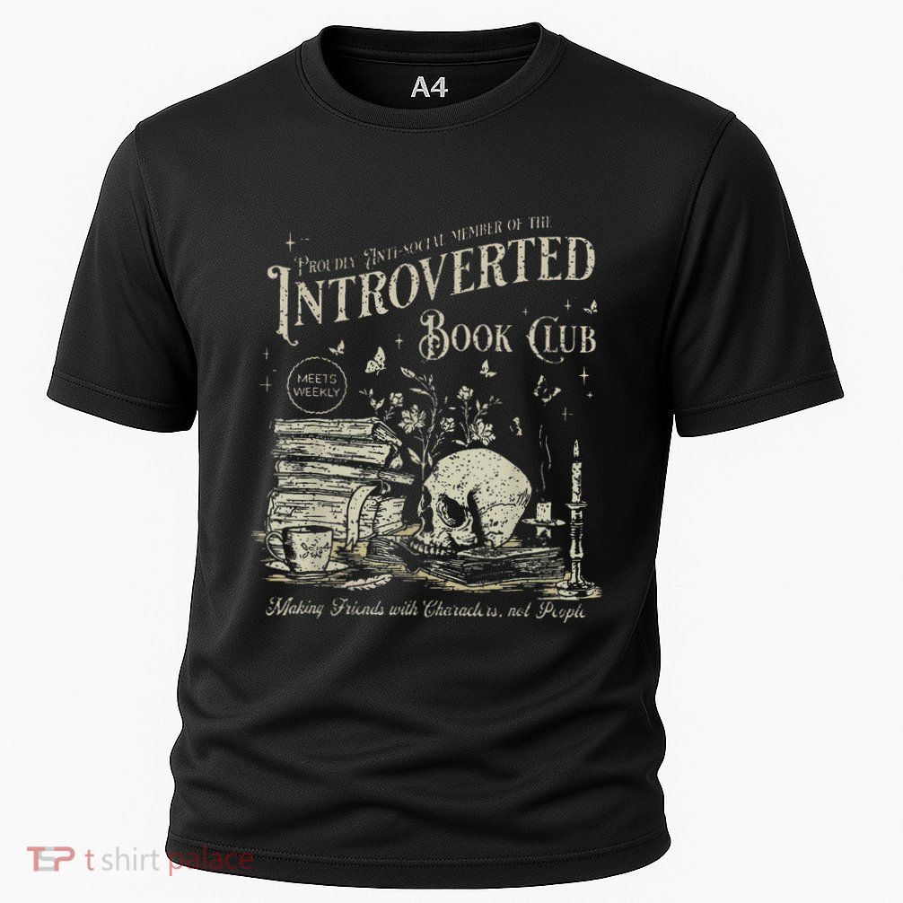 Retro Proud Anti Social Member Of Introverted Book Club Cooling Performance Crew T-Shirt