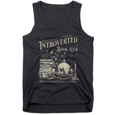 Retro Proud Anti Social Member Of Introverted Book Club Tank Top