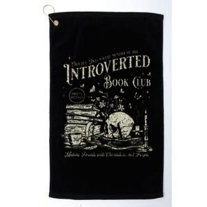 Retro Proud Anti Social Member Of Introverted Book Club Platinum Collection Golf Towel