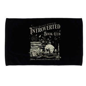 Retro Proud Anti Social Member Of Introverted Book Club Microfiber Hand Towel