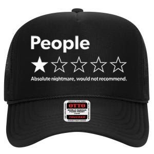 Review People Absolute Nightmare Would Not Recomd High Crown Mesh Back Trucker Hat