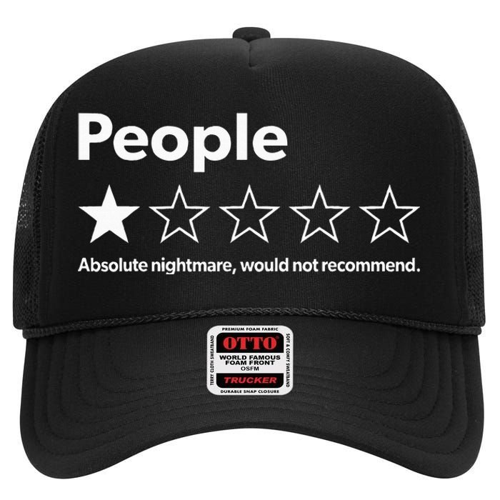 Review People Absolute Nightmare Would Not Recomd High Crown Mesh Back Trucker Hat