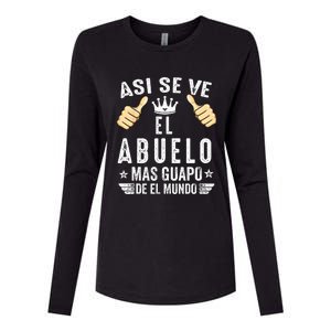 Regalos Para Abuelo Dia Del Padre Camiseta Guapo Abuelo Womens Cotton Relaxed Long Sleeve T-Shirt