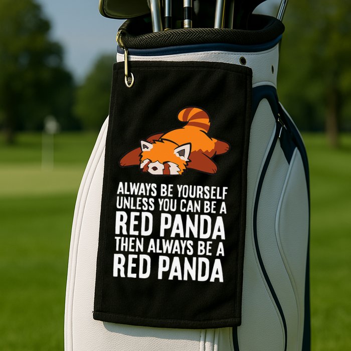 Red Panda Always Be Yourself Unless You Can Be A Red Panda Golf Towel