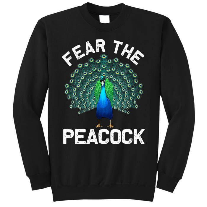 retro Peacock Art For  Colorful Peacock Bird Lover Sweatshirt