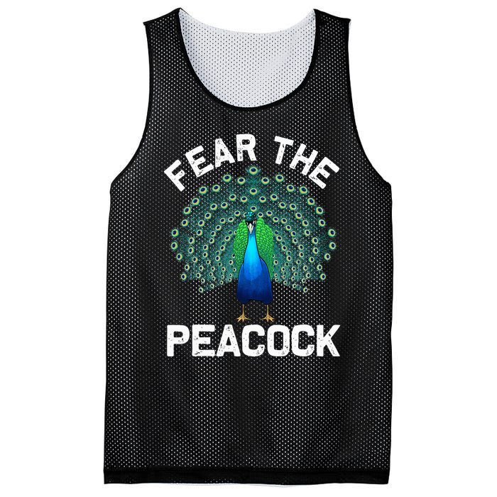 retro Peacock Art For  Colorful Peacock Bird Lover Mesh Reversible Basketball Jersey Tank