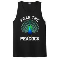 retro Peacock Art For  Colorful Peacock Bird Lover PosiCharge Competitor Tank