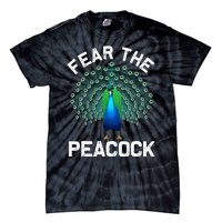 retro Peacock Art For  Colorful Peacock Bird Lover Tie-Dye T-Shirt