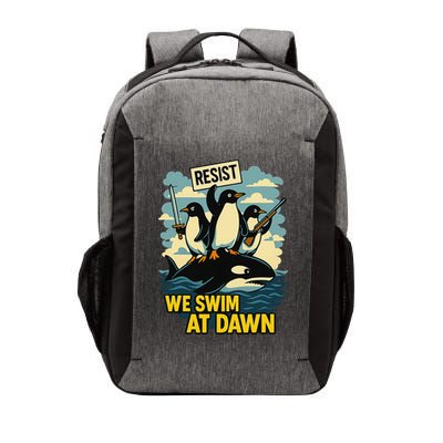 Resist Penguin Activism Graphic Design Vector Backpack