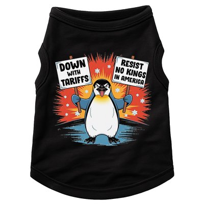 Resist Penguins Activism Funny Penguins Protest Tariffs Doggie Tank